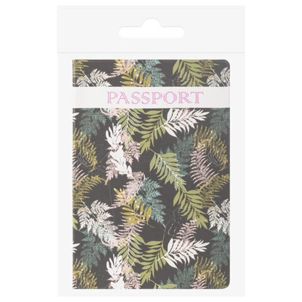 Обложка для паспорта "Тропики", ПВХ, фотопечать ассорти, STAFF, 237592
