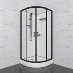 Душевая Кабина Прайм-Блэк 90*90 А без крыши