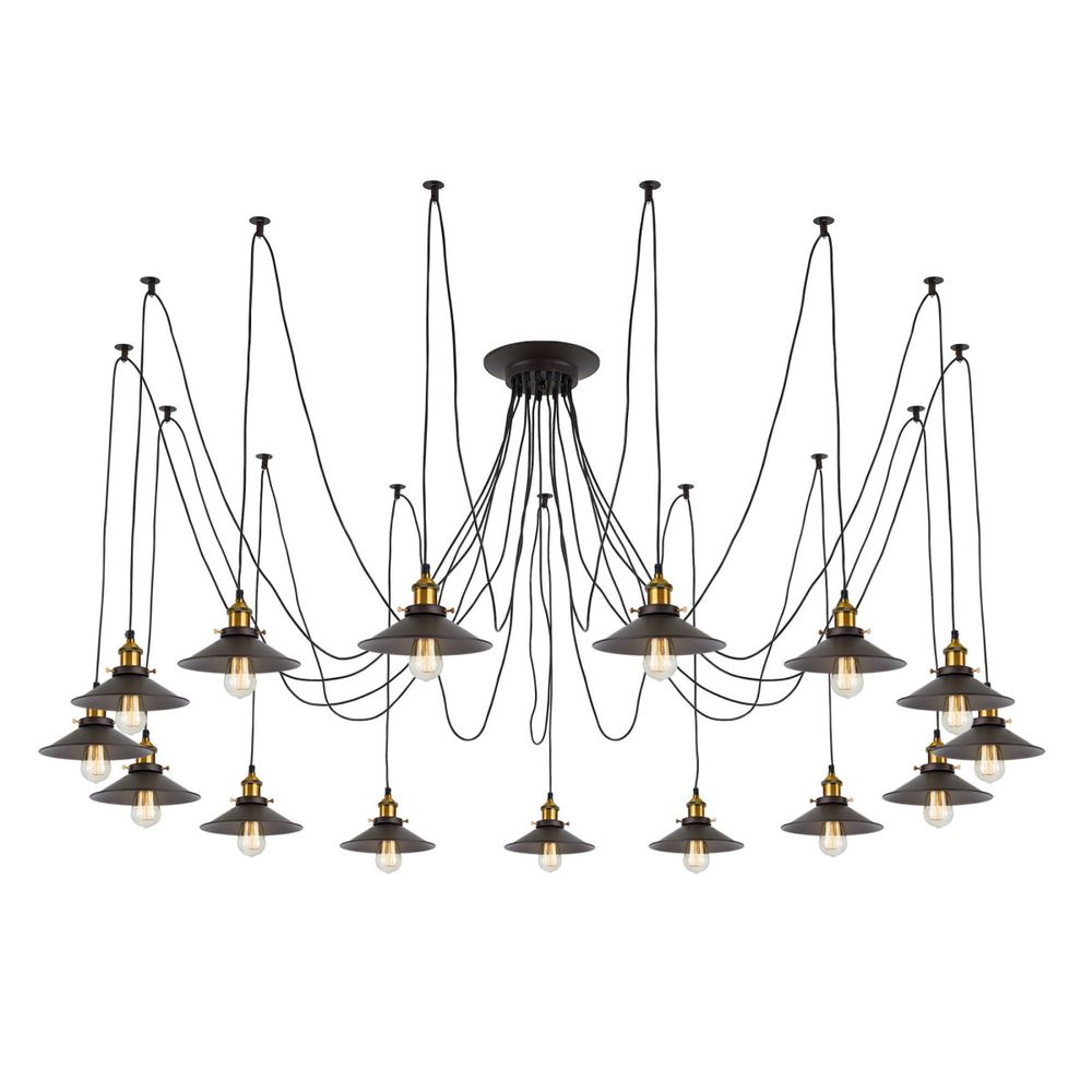 Citilux Эдисон CL451151 Люстра паук Венге Бронза