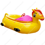 Электрическая бамперная лодка «Жёлтая лошадка» на пульте