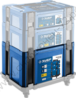 ЗУБР МОДУЛЬ-25, 440 х 310 х 250 мм, (17″), размер XL, пластиковый ящик для инструментов, Профессионал (38165-25)