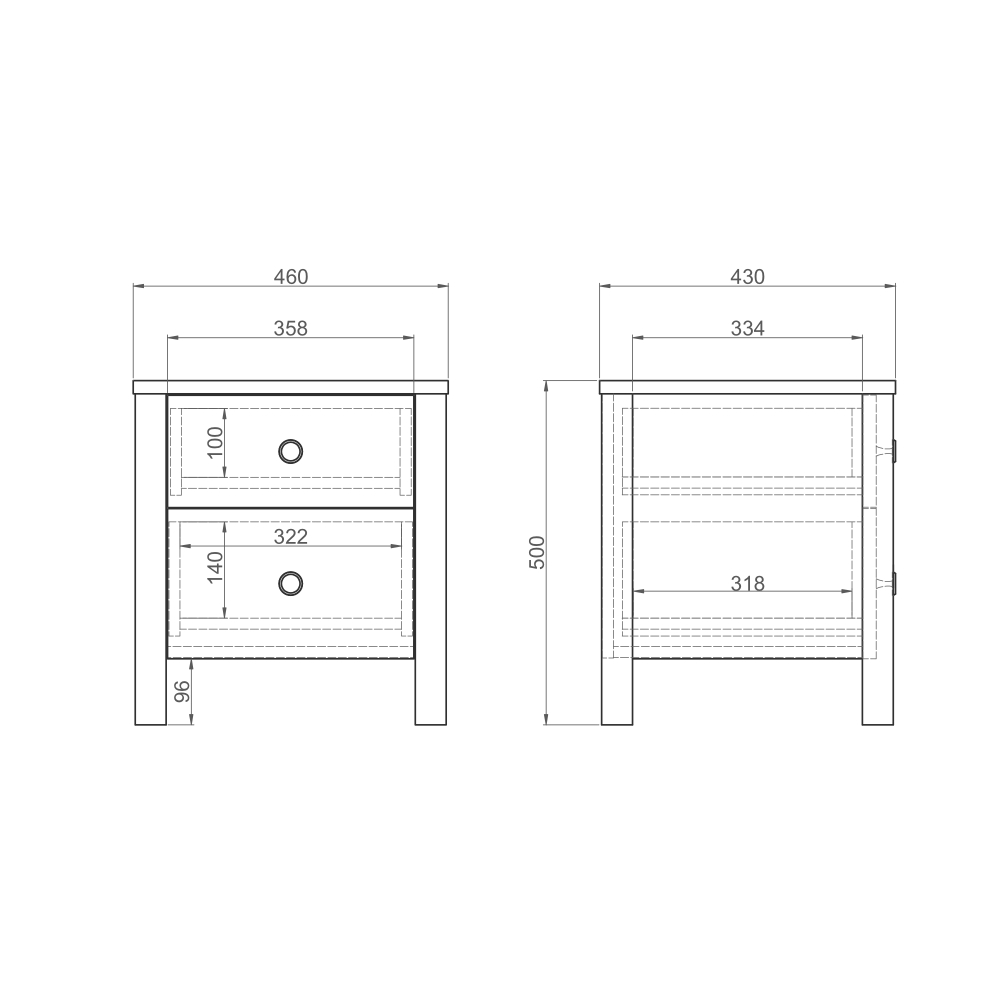 Прикроватная тумба BERGEN BG010
