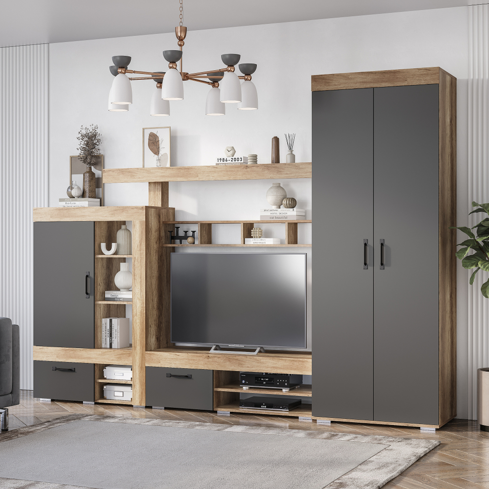 Шкаф многофункциональный Прима ШК-17 дуб каньон