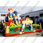 Коммерческий надувной батут "Звери на ринге" 20*10*10 м