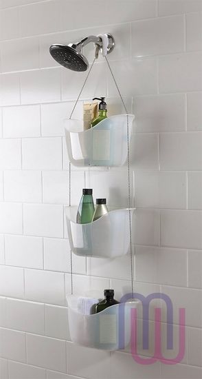 Органайзер для душа Bask белый-никель