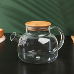 Чайник заварочный Fårticka, 1,0 л, боросиликатное стекло, крышка-бамбук