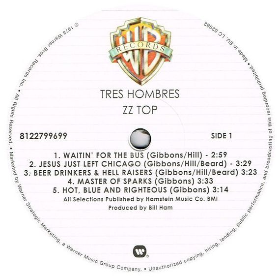 ZZ Top - Tres Hombres LP
