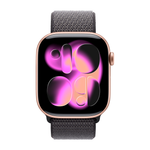 Умные часы Apple Watch Series 11 GPS, 46mm, Rose Gold Aluminium Case with Dark Gray Sport Loop