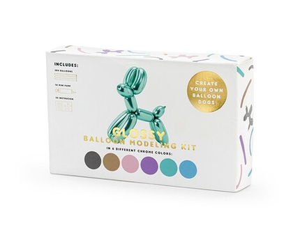 Набор шаров для моделирования "Металлик" с насосом 30шт. (6 цветов)