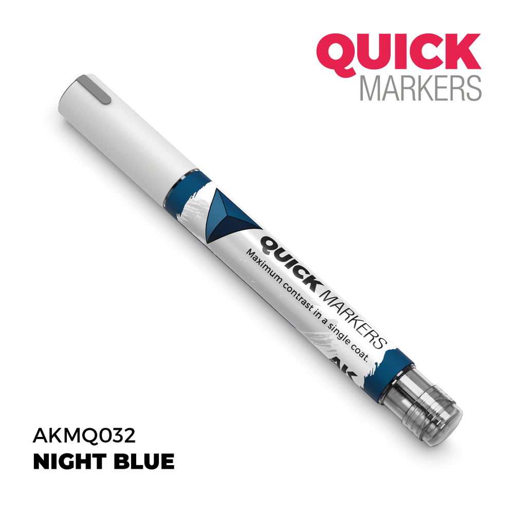 Акриловый маркер AK Interactive Quick Marker Night Blue
