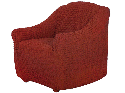 Чехол на кресло без оборки Модерн, цвет Терракот