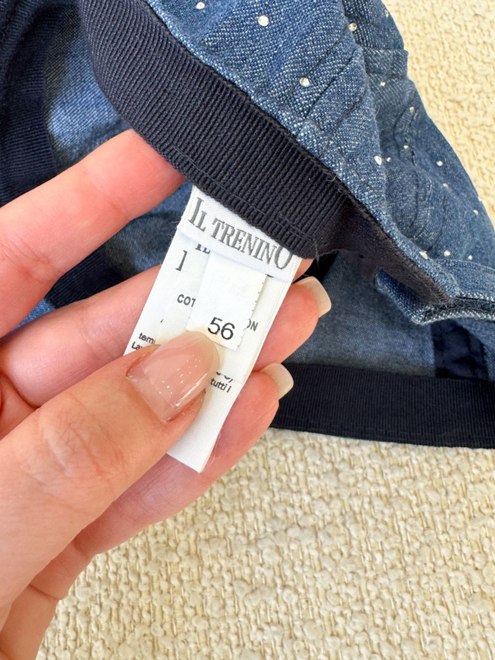 Новая джинсовая бейсболка Il Trenino, 116