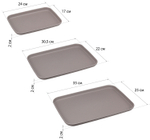 Подносы (набор из 3х штук - 24*17, 30,5*22, 35*25) М1108