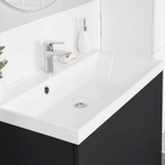 Комплект тумба ICON 80 (800х451х588) подвесная с раковиной CLARISSA 80 Графит