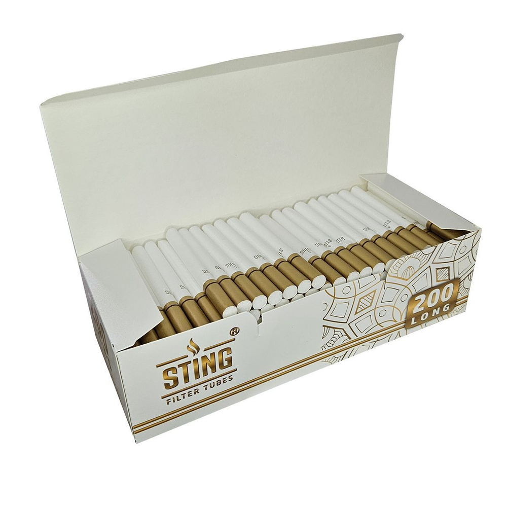 Гильзы для сигарет "Sting" Gold Long 5х200шт (Комплект)