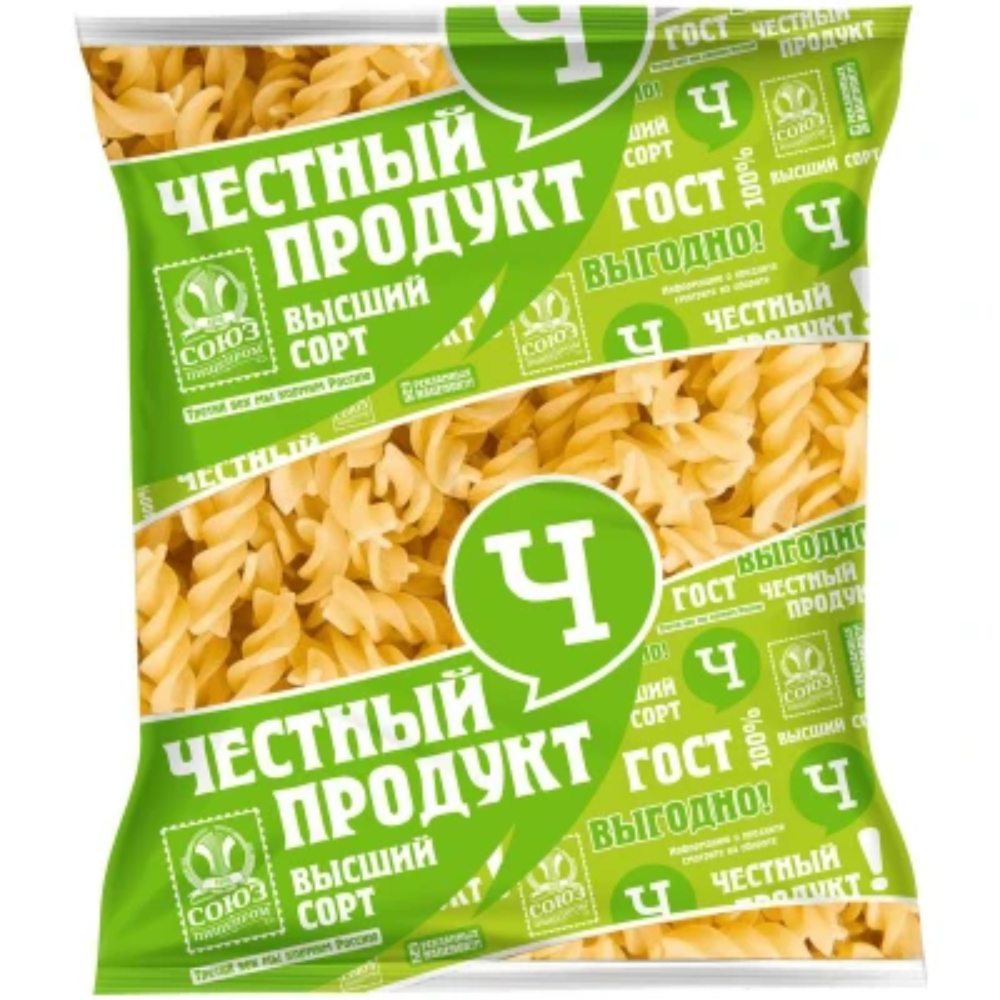 Макароны Честный продукт Спираль 400 гр