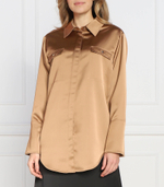 сатиновая рубашка besatina BOSS BLACK - коричневый(50482468)