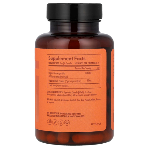 Olympian Labs, ашваганда и черный перец, 60 капсул