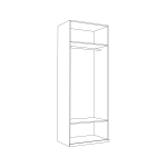 Валенсия Шкаф для одежды 13.329