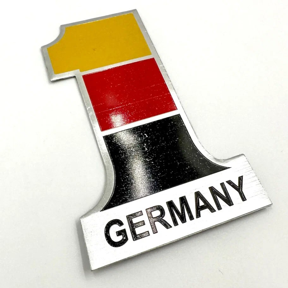 Наклейка Germany 1 объемная полиурентановая (Флаг Германии 8х12см). Желтый, красный, черный цвет