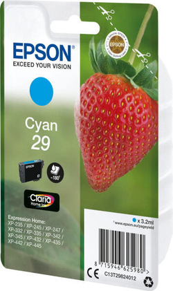 Epson Strawberry C13T29824022 струйный картридж 1 шт Подлинный Голубой