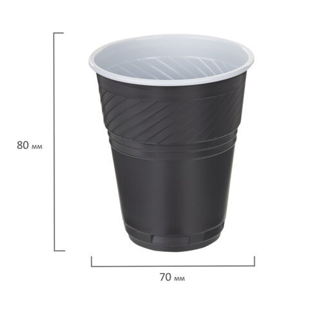 Одноразовые стаканы 155 мл 50 шт.,для вендинговых аппаратов, "бюджет", белый/коричневый, LAIMA, 601417