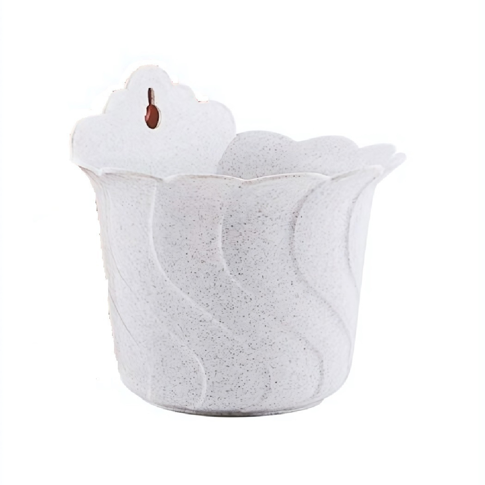 Кашпо "Хризантема" подвесное 0,75 л ( бел)