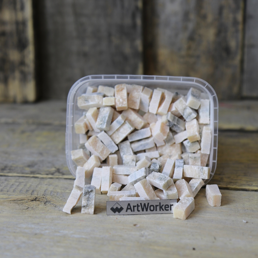 Натуральный камень колотый на модуль для мозаики