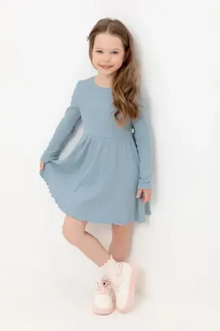 платье  для девочки  КР 5920/пыльно-голубой к532