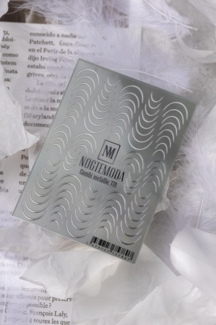 Наклейки NogteModa COMBI METALLIC 118