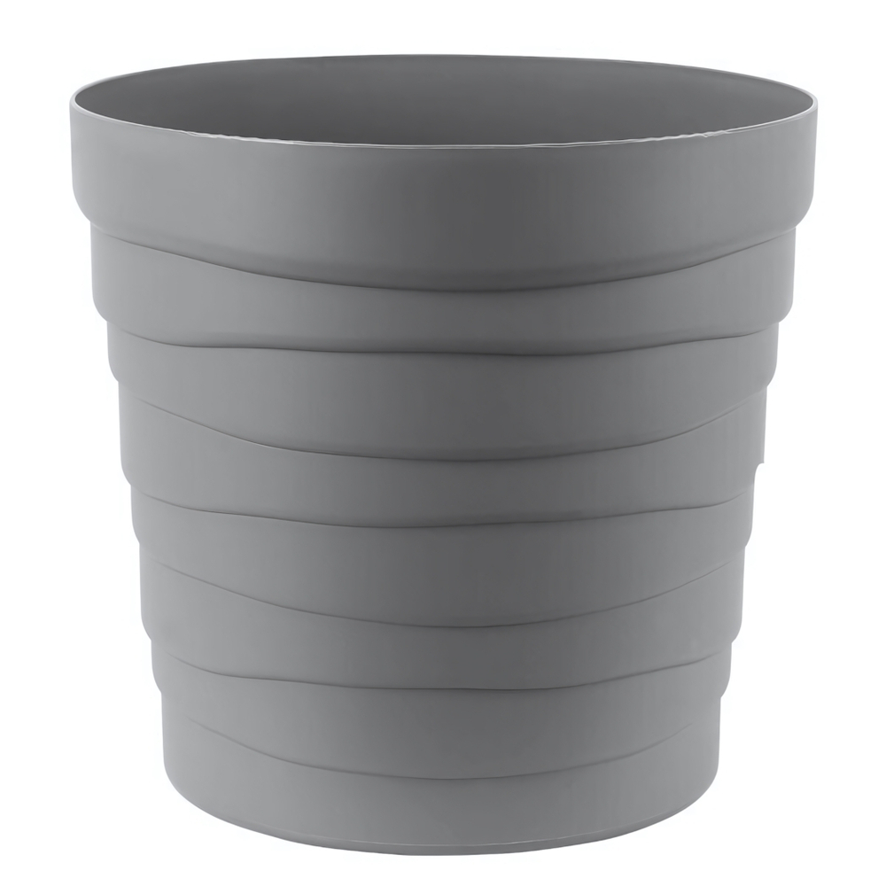 Кашпо "Бархан" с донышком (7,5л) Цв. Серый жемчуг