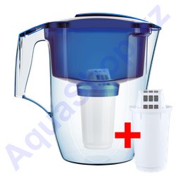 Синий кувшин Аквафор Гарри с дополнительным модулем