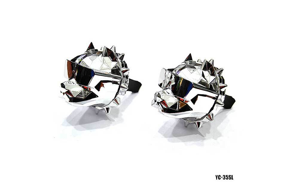 Ароматизатор-игрушка -на обдув- Собачки ПИТБУЛЬ - YC-35SL Silver A