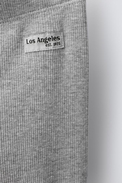 ZARA ЛЕГИНСЫ В РУБЧИК, СЕРЫЙ МЕЛАНЖ