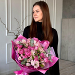 Букет Мисти и альстромерия