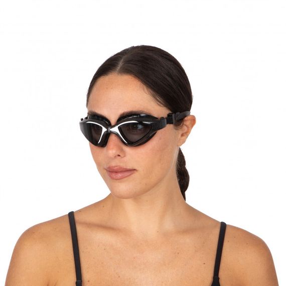 Очки для плавания Seac Lynx тонированные стекла черный/белый