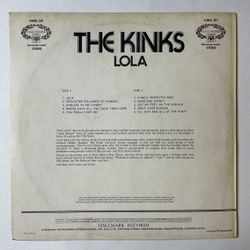 Винтажная виниловая пластинка LP The Kinks Lola (UK 1971)