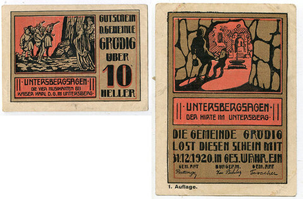 Австрия 10 геллеров 1920 Грёдиг aUNC