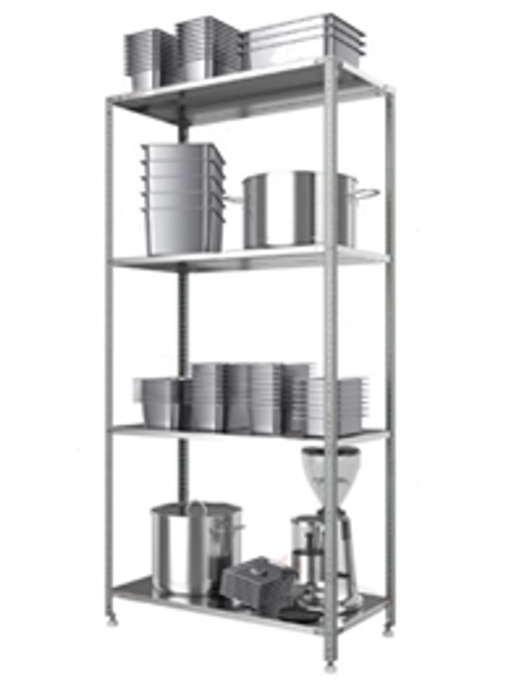 Стеллаж производственный Бизнес, 600х700х1800 мм, нагрузка на полку 100 кг