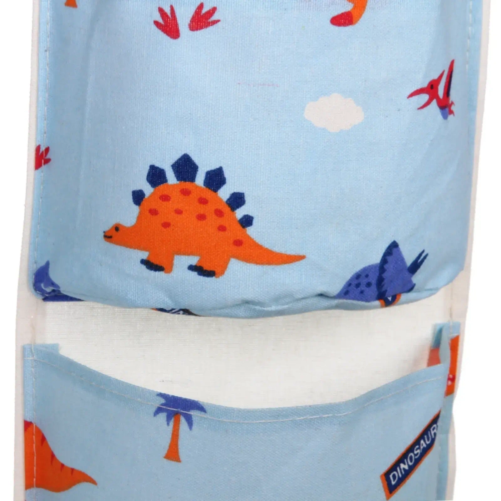 Карман настенный подвесной «ФРАТТИ БУМ», принт динозаврики, три секции, 20*59см (лейбл Селфи)