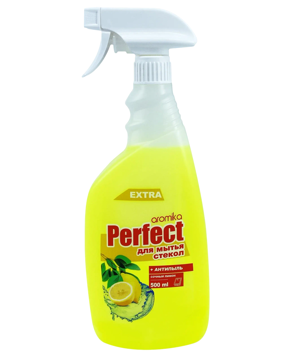 Жидкость для мытья стёкол и зеркал «Perfect Aromika» Сочный лимон 500 мл
