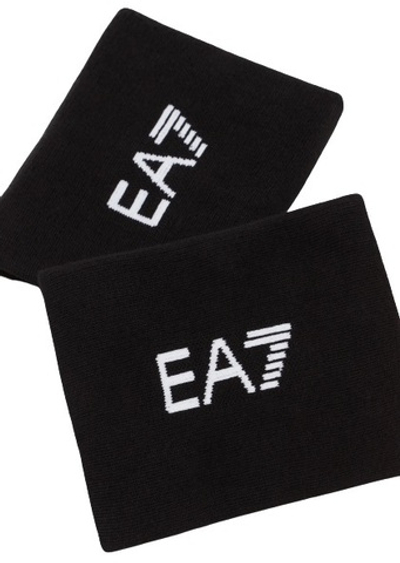 Напульсник теннисный EA7 Tennis Pro Wristband - black/white