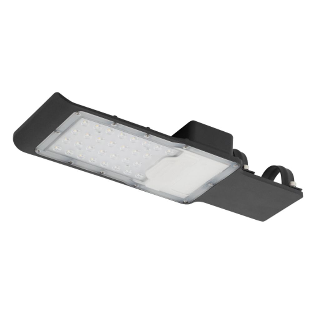 Уличный светильник ЭРА SPP-503-0-50K-030 30Вт 5000К 3000Лм IP65 КСС Ш-с DOB-SMD 48мм пульсации<5% | Уличные консольные светильники