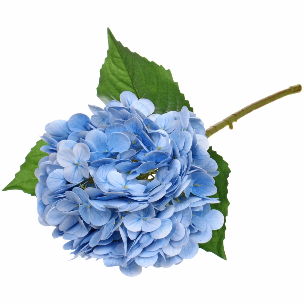 Цветок искусственный «Natur» 46см Гортензия голубая