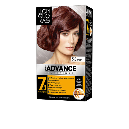 Llongueras Color Advance Permanent Hair Color No.5.6 Перманентная краска для волос, оттенок красное дерево