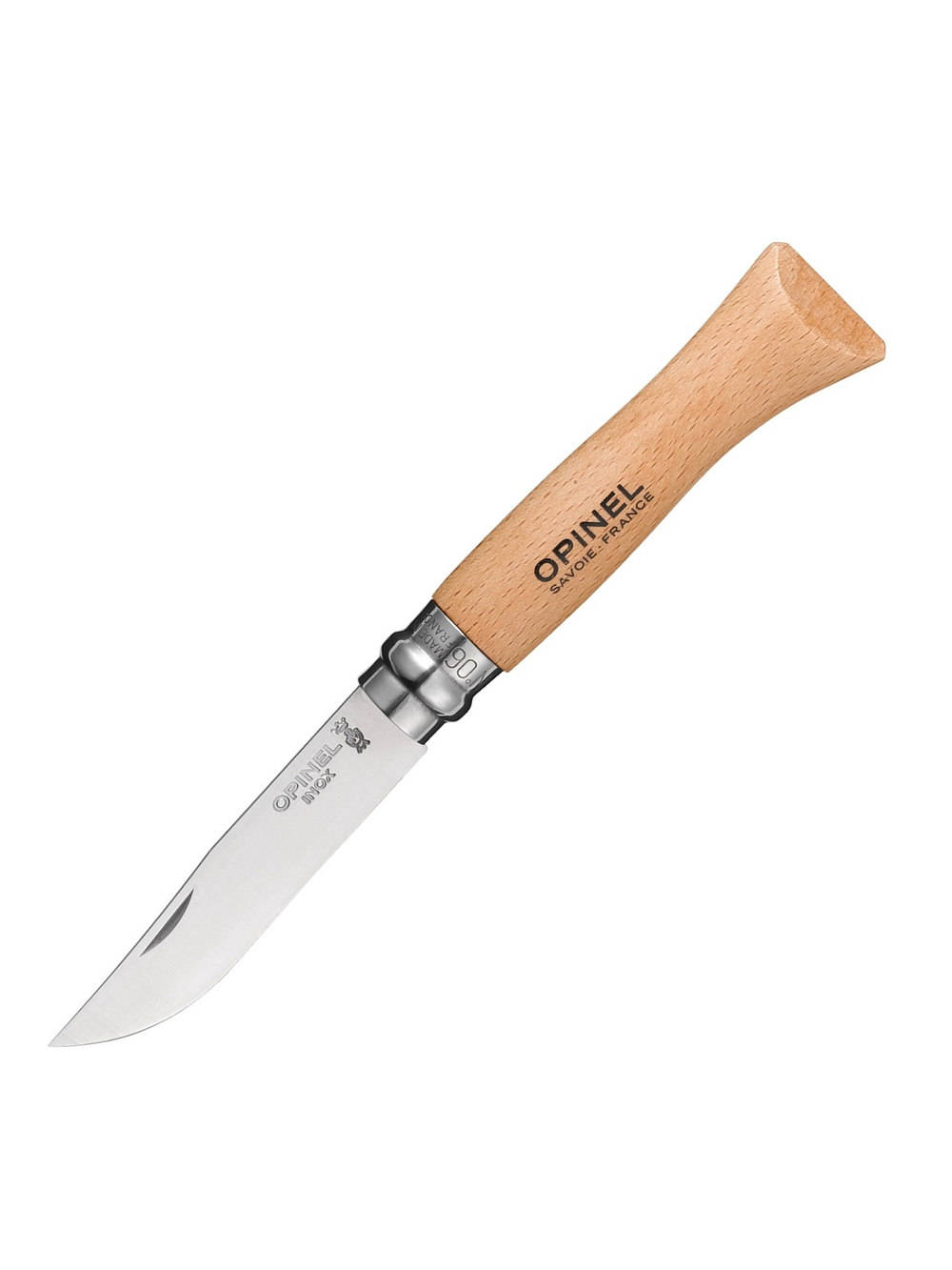Нож Opinel №6, нержавеющая сталь, рукоять из бука, 123060