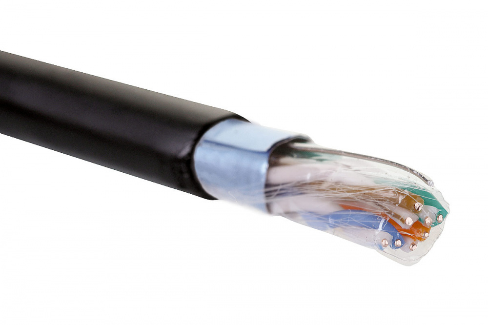 Кабель витая пара F/UTP 5e кат. 4 пары Eurolan 19C-F5-09BL-B305