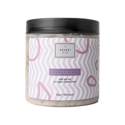 Скраб на сахарно-солевой основе «Ежевика и мимоза» (Amora) SECRET OF SPA 650 г