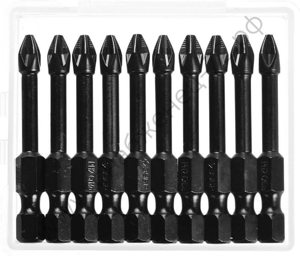 ЗУБР 10 шт, PH 2, 50 мм, Ударные биты (26021-2-50-S10)