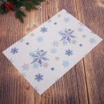 Салфетка на стол 45*30см плетеная «Снежинки»